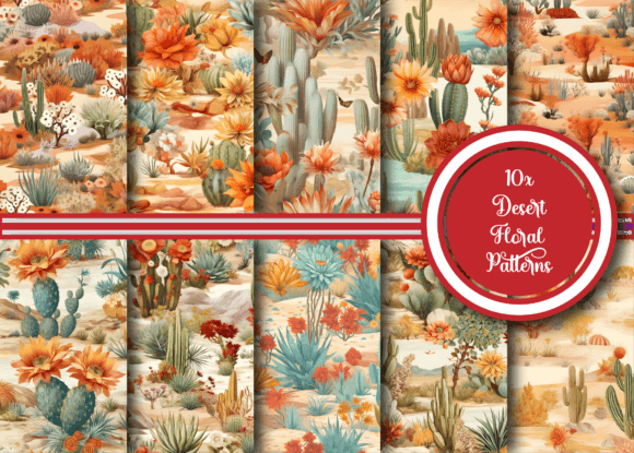 Download Desert Oasis Floral Patterns Collection - Floral Collection