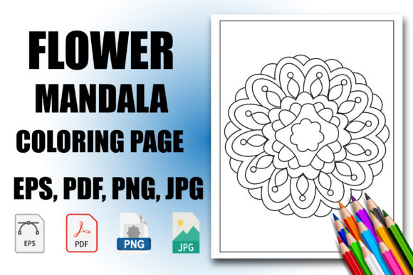 Download Floral Mandala Coloring Page &amp; Book - Floral Collection