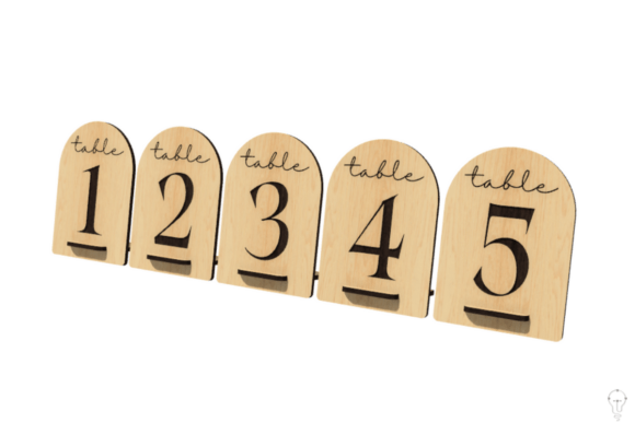 Download Table Sign Laser Cut File | SVG Wedding - Wedding Collection