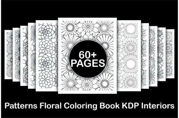 Download 60+ Patterns Floral Coloring Book KDP - Floral Collection