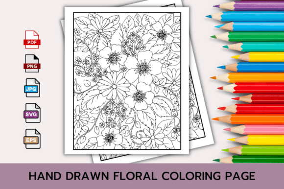 Download FLORAL COLORING PAGE BOOK for ADULTS - Floral Collection
