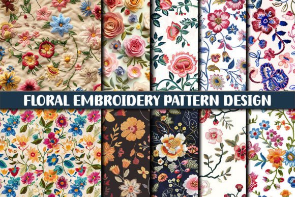 Download Floral Embroidery Pattern Design - Floral Collection