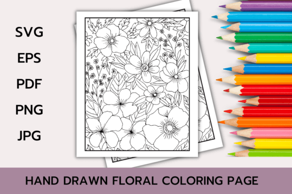 Download Floral Coloring Page Book for Adults - Floral Collection
