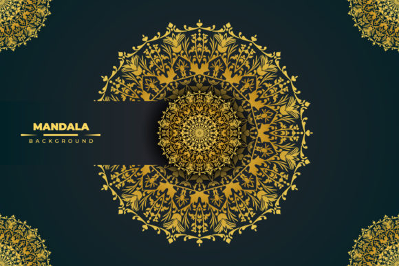 Download Modern Golden Mandala Background Design - Golden Collection