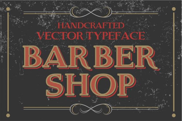 Download Barber Shop - Handcrafted Vector Letters - Handcrafted Collection
