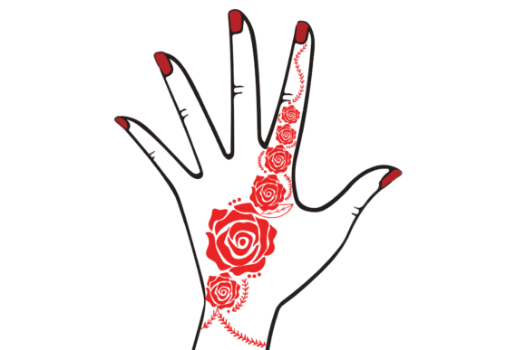 Download Mehndi Floral Rose - Floral Collection
