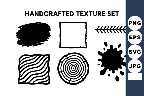 Download Handcrafted Black Ink Texture Set with B - Premium Resources