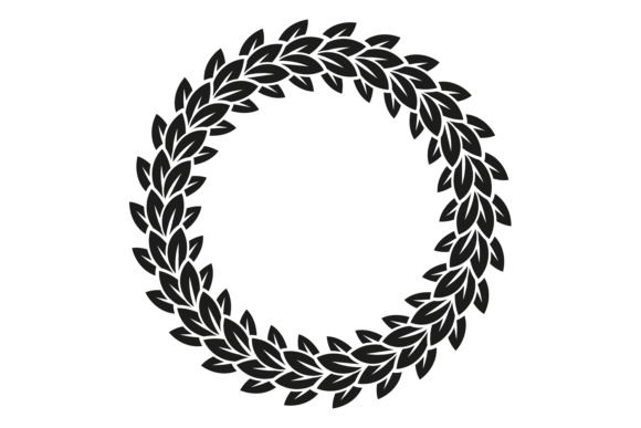 Download Floral Decorative Round Frame. Black Fol - Floral Collection