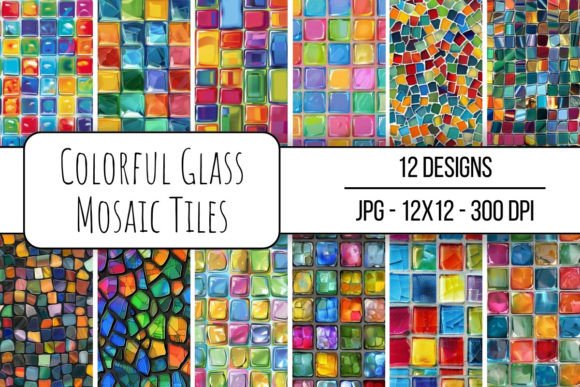 Download Colorful Glass Mosaic Tiles - Colorful Collection