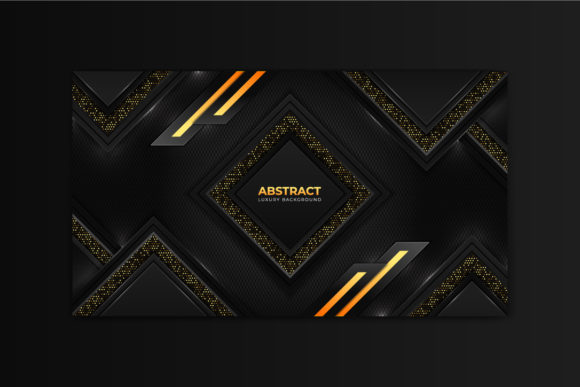 Download Golden Luxury Background with Shapes - Golden Collection