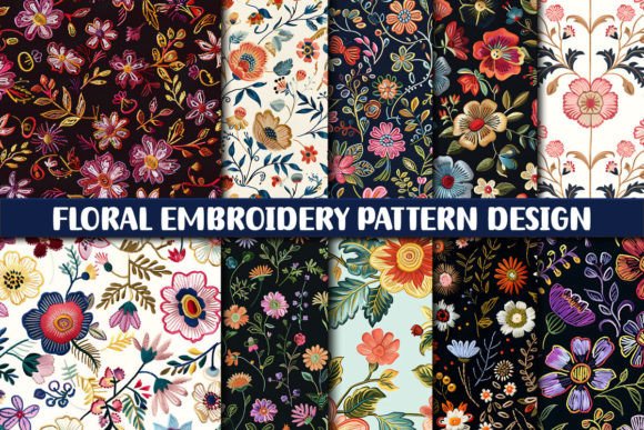Download Floral Embroidery Pattern - Floral Collection