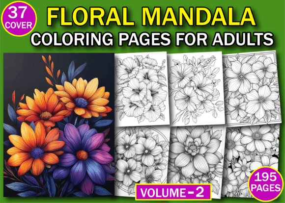 Download Floral Mandala Coloring Pages for Adults - Floral Collection