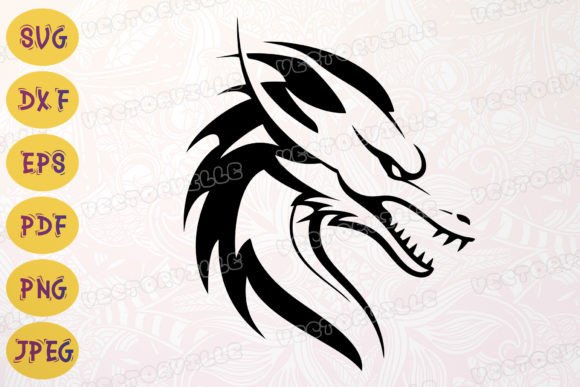 Download Dragon Silhouette SVG Black and White - Black and white Collection