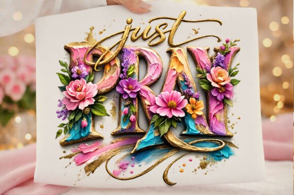 Download Just Pray Floral Typography Inspirationa - Floral Collection