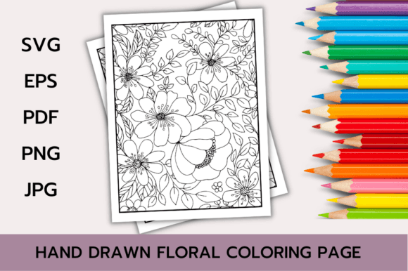 Download Floral Coloring Page Book for Adults - Floral Collection